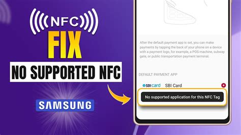 no supported app for nfc.